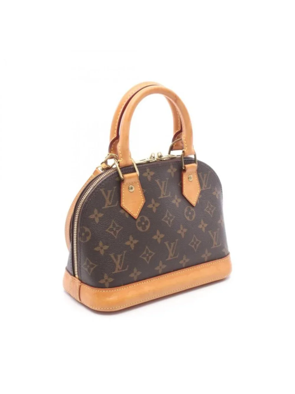Louis Vuitton Handbag Alma BB 2-Way Canvas Leather